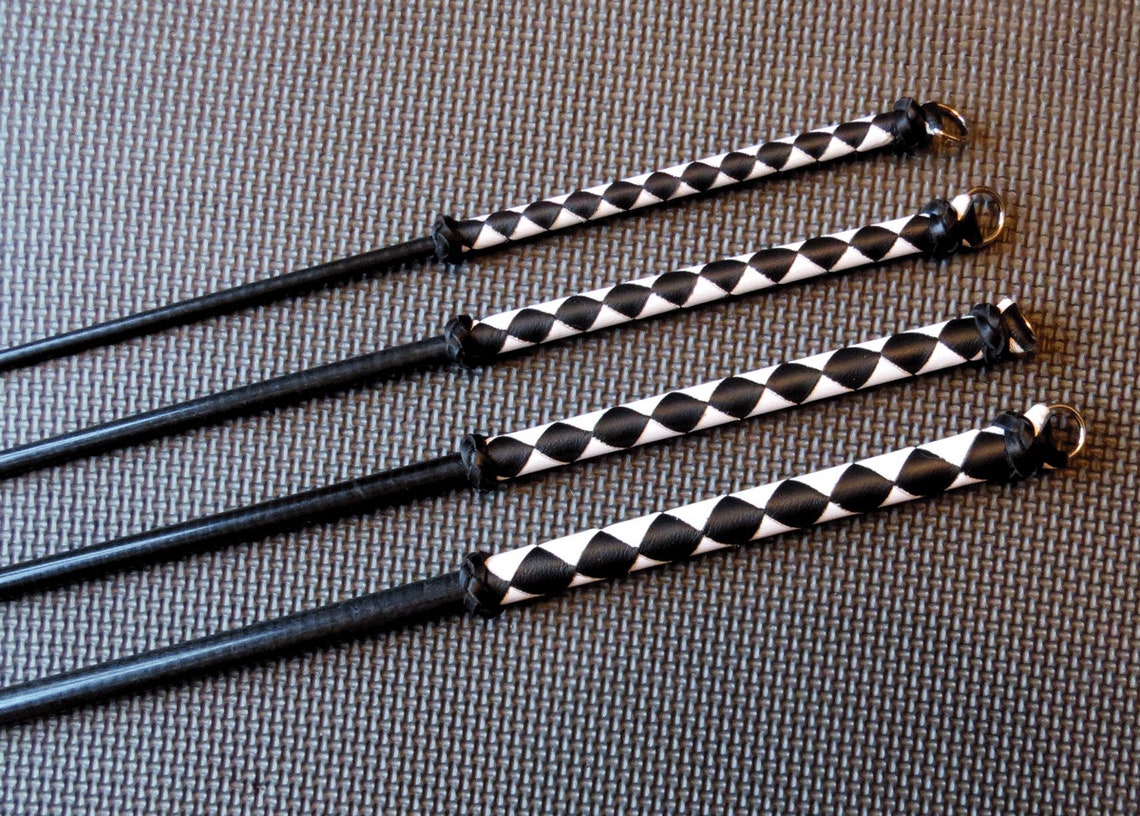 Set of 4 Blk/white Delrin Canes Etsy