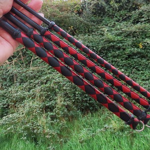 Set of 4 Blk/dark Red Delrin canes