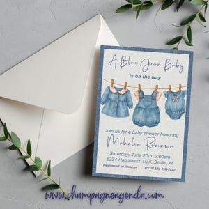 Blue Jean Baby - Jean Baby Shower - Blue Jeans - Denim - Denim Baby Shower - Blue Jean Baby Shower - Jeans - Blue Jean Baby Shower - Jean