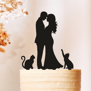 Wedding Cake topper with Cat and Dog,Wedding Cake topper with Dog and Cat,topper with dog and cat,Topper for wedding,rustic cake topper 2557