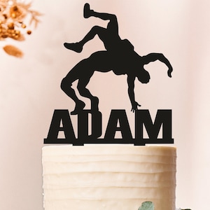 Wrestlers Cake Topper, Wrestlers Team Party, sport Cake Topper, Boy&#39;s Birthday Cake Topper, Wrestlers Party, Party Boy&#39;s Birthday
