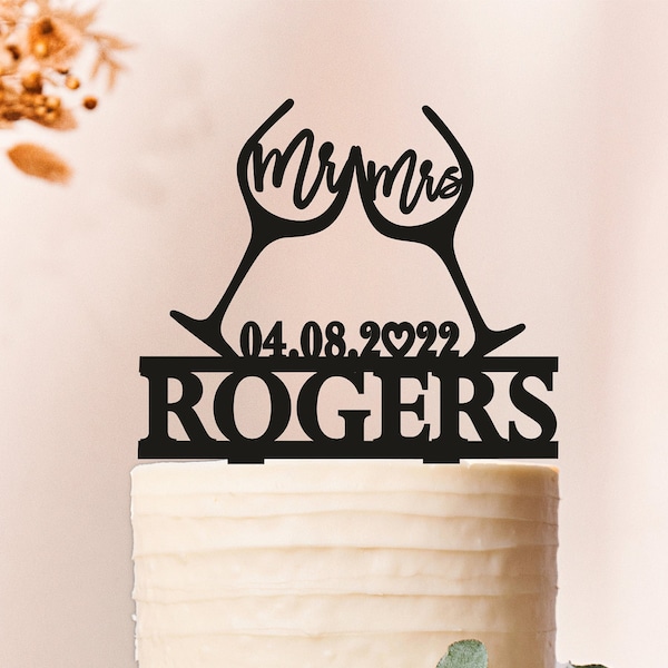 Wine Cake Topper Etsy
