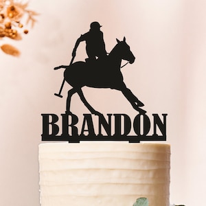 Polo Cake Topper, Polo Player Cake Topper, Polo Player Birthday ,Polo Party, Polo Decor, Polo party supplies,Personalized Cake Topper