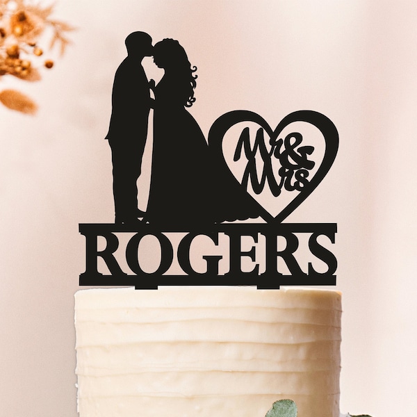 Wedding Cake Topper,Cake topper plus size bride,cake toppers silhouette, oversize bride cake topper, fat bride,Cusvy bride cake topper 2410