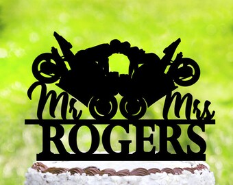 motorcycle wedding cake toppermotorbike