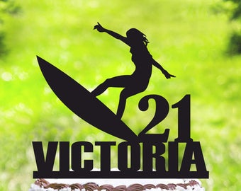Surf Cake Topper Etsy