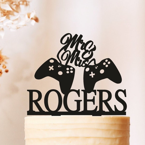 Video Game Wedding Cake Topper Etsy
