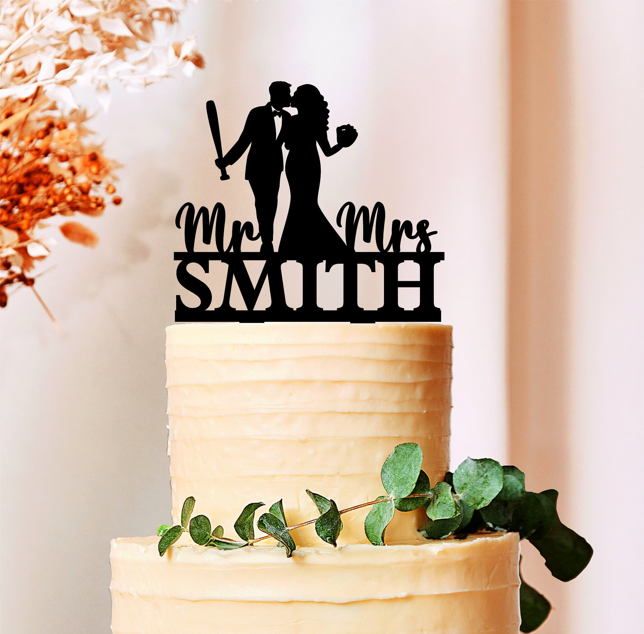 Baseball Wedding Cake Topper, Baseball player Cake Toppers, Baseball Couple, Pitcher Cake Topper, Baseball Theme Party, Funny Cake Topper