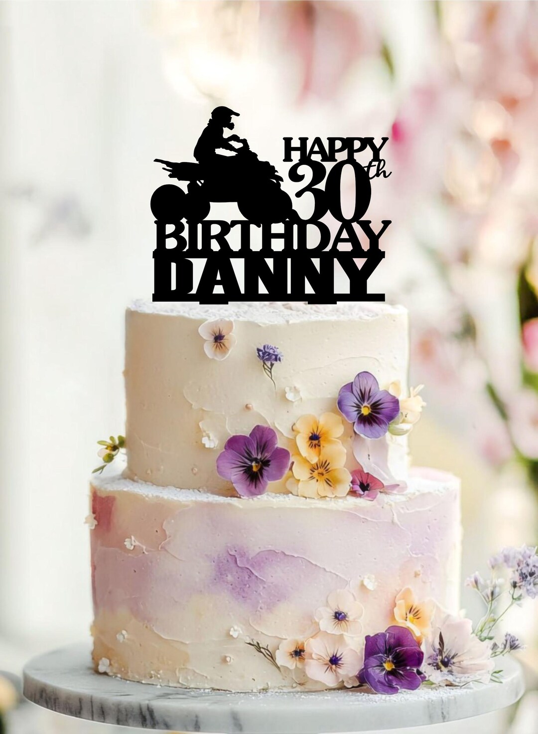 Personalised ATV Quad Cake Topper,atv Four Wheeler Birthday