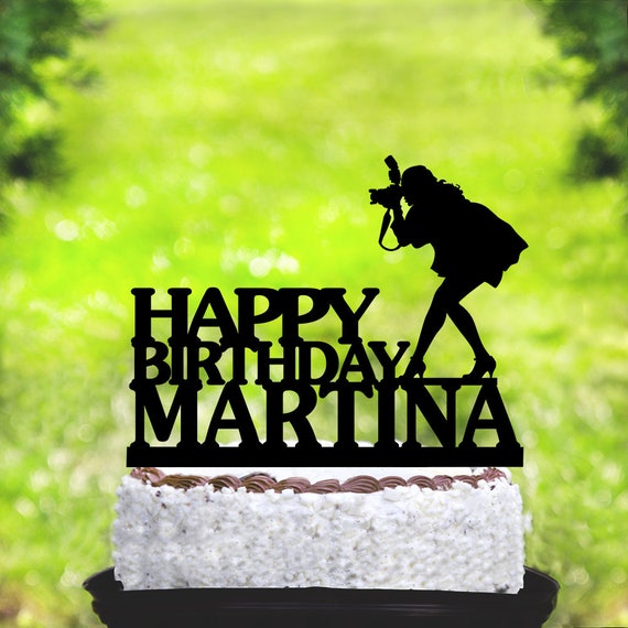 Photographer Cake Topperphotographer Birthday Cake Etsy