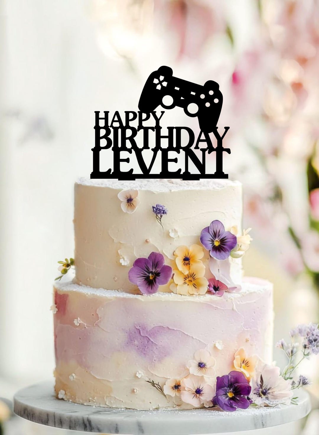 Video Game Birthday Cake Topper, Gaming Cake Topper, Gamer