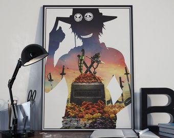 Monkey D Luffy Poster, One Piece Luffy, One Piece Wall Art, One Piece Manga, One Piece Art, One Piece Decor, Anime Poster, Pirate