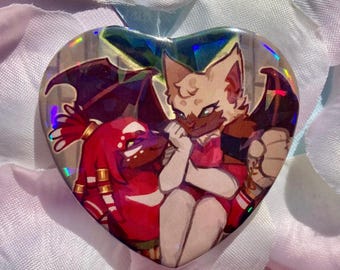 Knuxouge Heart Button Badge