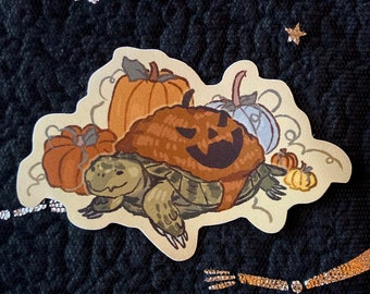 Pumpkin Tortoise Sticker