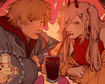 Denji & Power A4 Print
