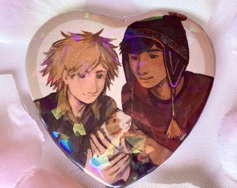 Creek Heart Button Badge