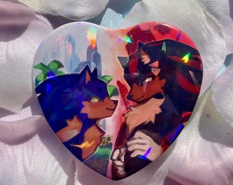 Sonadow Heart Button Badge