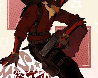 Shadow the Hedgehog A4 Print