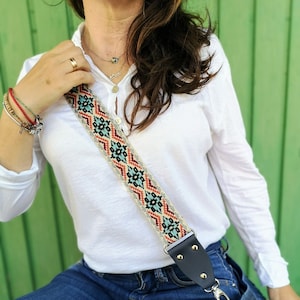 Guitar Strap for Handbag, Purse strap, Replacement Shoulder Bag Strap, Crossbody bag strap, ethnic purse strap  &lt;&lt;Purse NOT included&gt;&gt;
