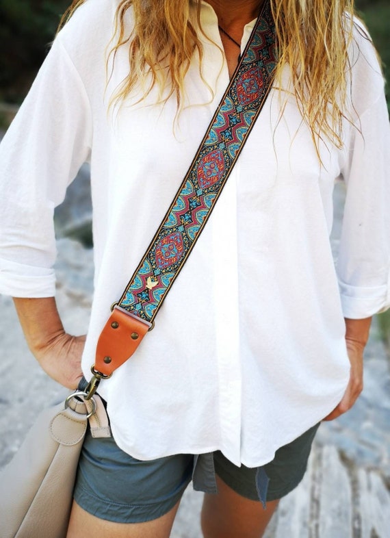 Embroidered Purse Strap Crossbody Strap for Purses Boho Bags