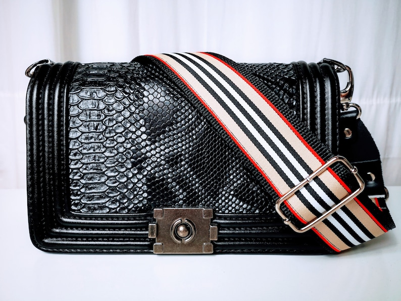 Adjustable Purse Strap Crossbody Bag Strap Strap Striped Etsy