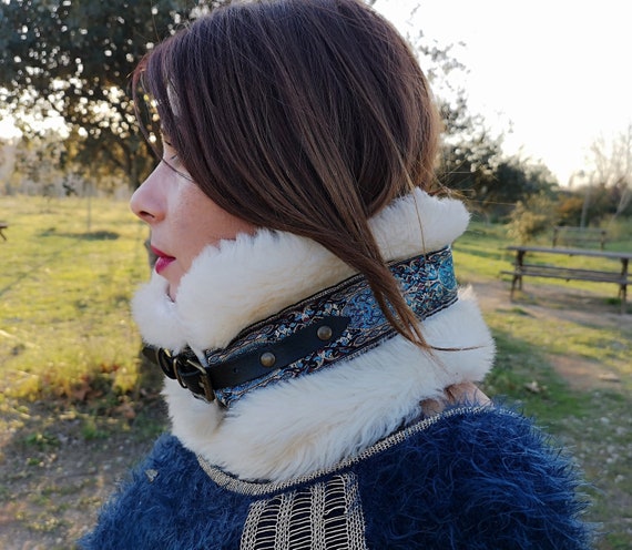 Collo in pelliccia sintetica di Sciarpa in pelliccia