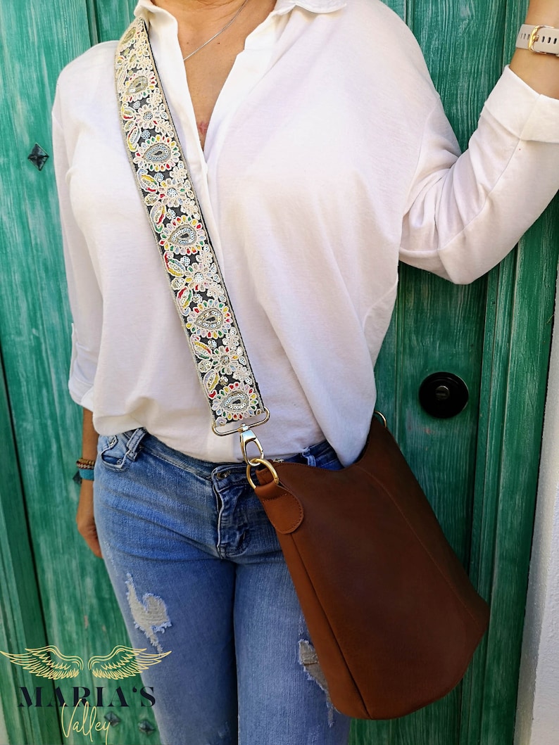 Guitar Strap Purse With Sequin Details. Handbag Strap Etsy