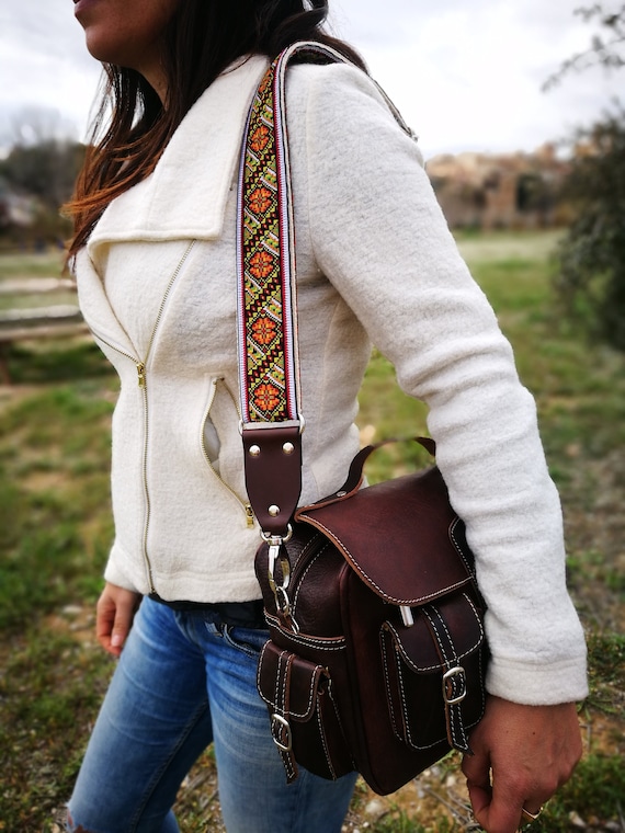 Bolso Pequeño De Bandolera Para Mujer, Bolso De Hombro Con Correa De  Guitarra, Moda de Mujer