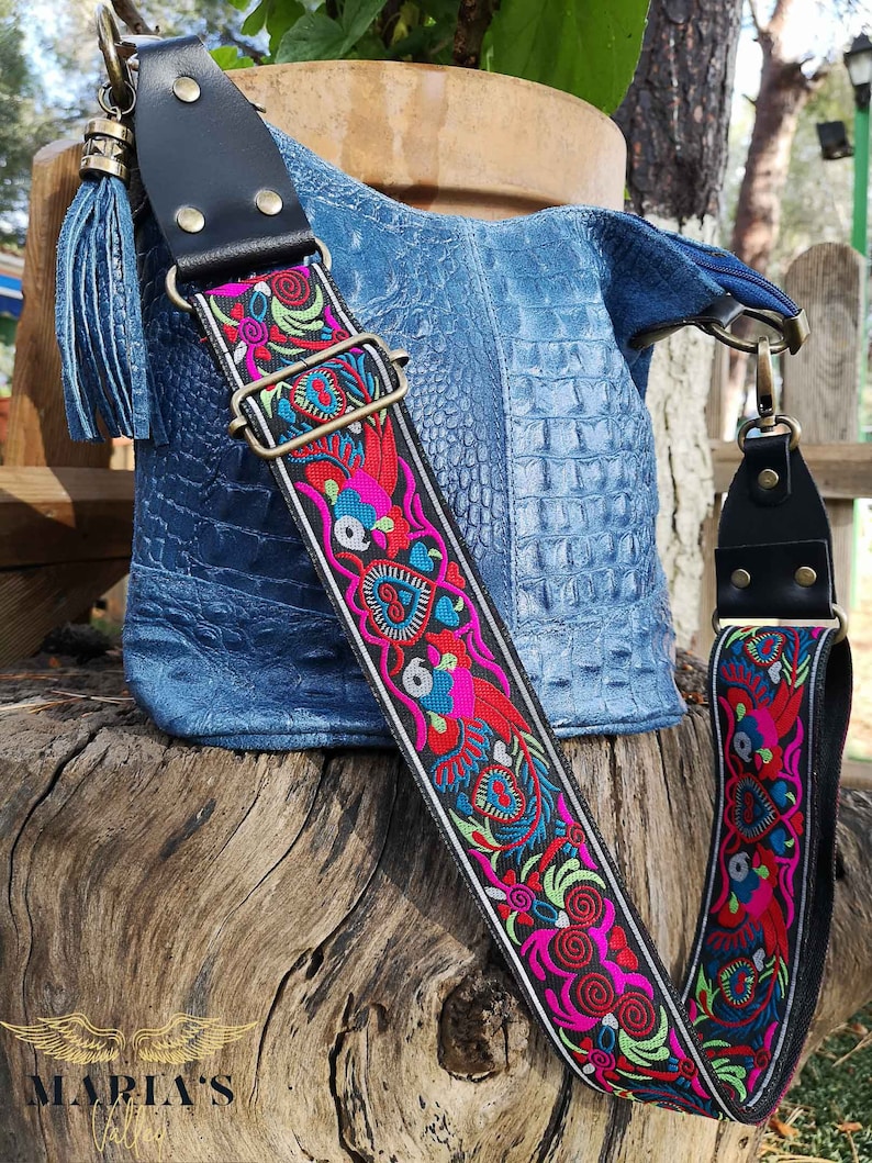Guitar Strap Style Handbag Strap Adjustable Bags Etsy