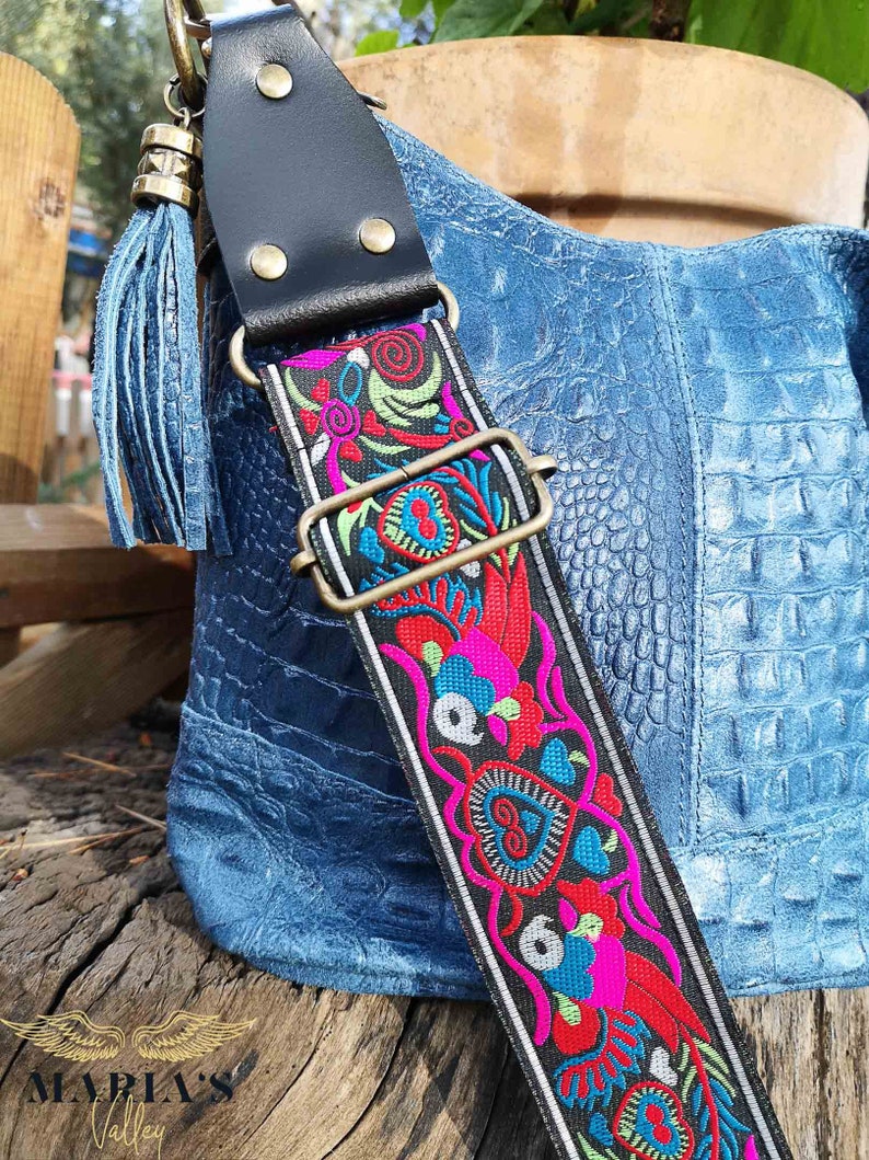 Guitar Strap Style Handbag Strap Adjustable Bags Etsy