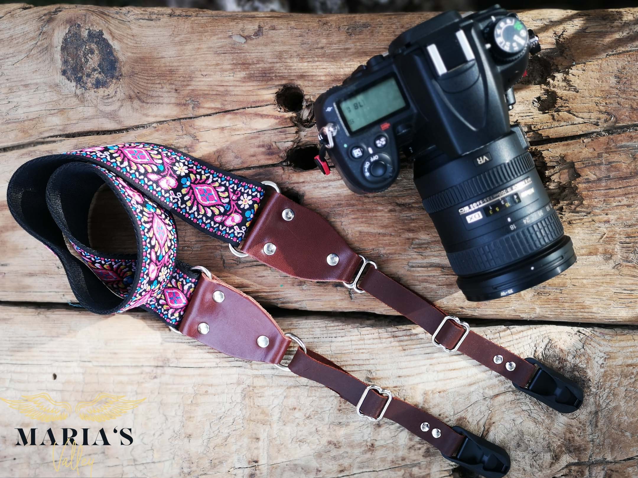 Tracolla Fotocamera In Nylon Con Sgancio Rapido – Regolabile, Larga 38mm, Compatibile Con DSLR E Mirrorless