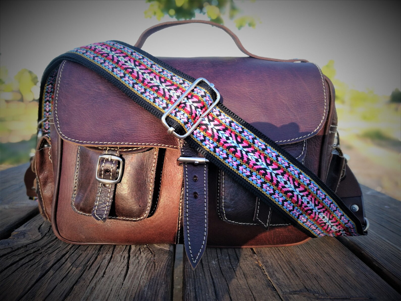 Guitar strap Style Cross body bag Adjustable strap purses Etsy