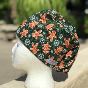 GINGER BREAD - Woman surgical cap for doctor,scrub cap for vet,nurse,CNA,tech,dentist,hygienist,assistant,chemo patient,baker & chef hat