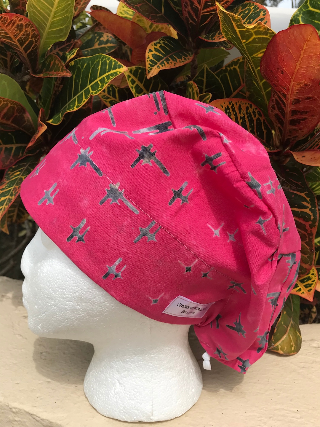 PINK and GRAY Woman Doctor Surgical Cap: Vet/nurse Practitioner/scrub ...