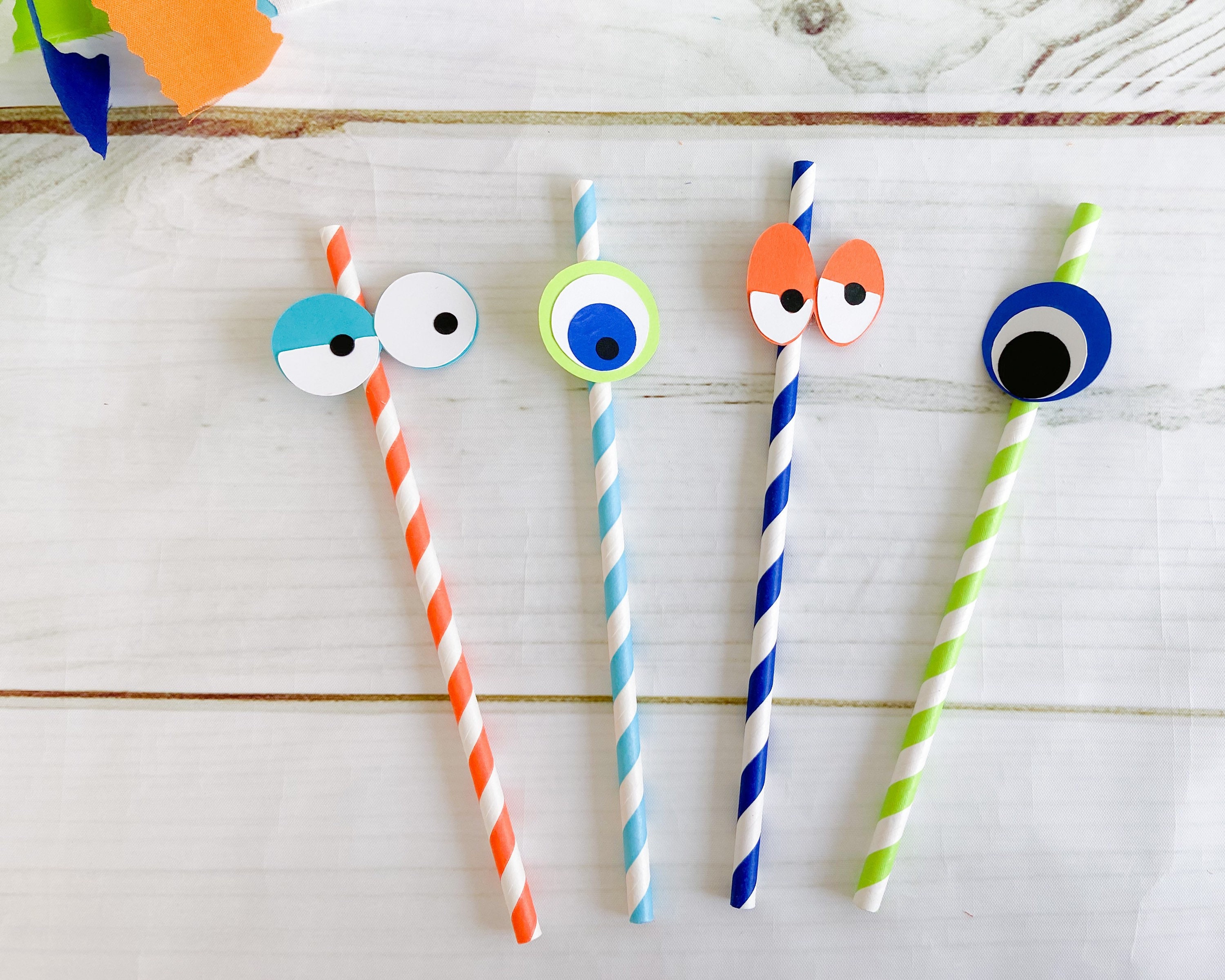 Monster Eye Party Straws Set of 12 Googley Eye Party Etsy