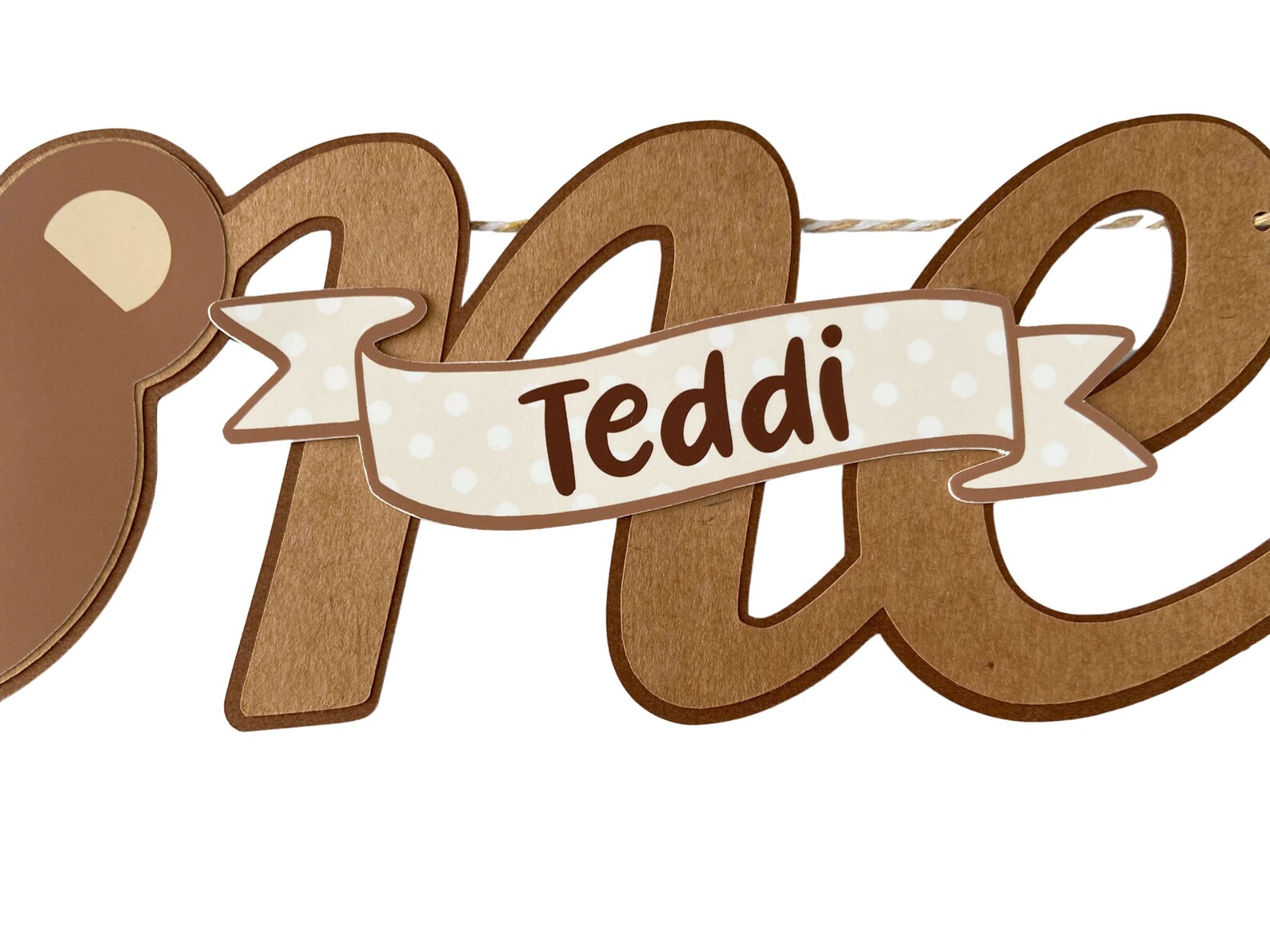 Teddy Bear High Chair Banner, Personalized Beary First Birthday Party ...