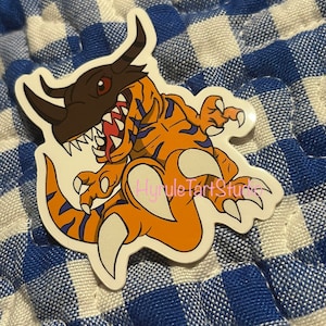 Digital Monster Greymon Vinyl Sticker