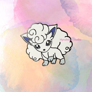 Pocket Monster Alolan Vulpix Hard Enamel Pin
