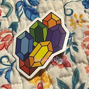 Link Zelda Vinyl Rupee Stickers
