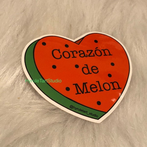 Corazon de Melon, Mexican/ Latino Stickers - Original Art- Waterproof