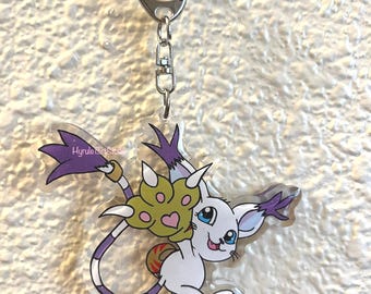 Digital Monster Gatomon Keychain