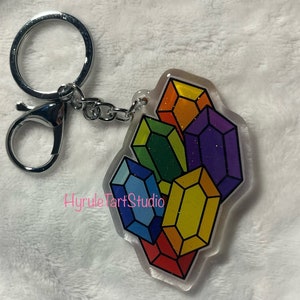 LOZ Rupee Game Currency Keychain Charm