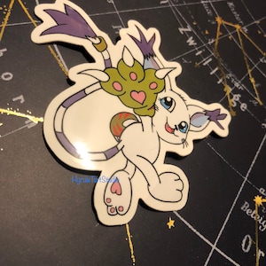Digital Monster Gatomon Vinyl Waterproof Sticker