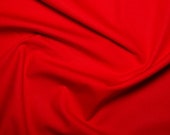 30 x 5 Inch Squares 100 Cotton Poplin Fabric Charm Pack - Plain Red