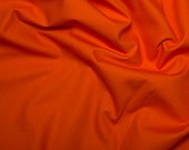 30 x 5 Inch Squares 100 Cotton Poplin Fabric Charm Pack - Plain Orange
