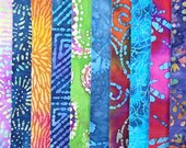 40 Jelly Roll Strips 100 Cotton Patchwork Fabric Batik 1