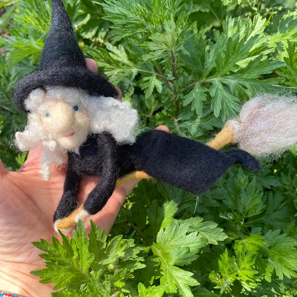 Needle Felted Witch Etsy