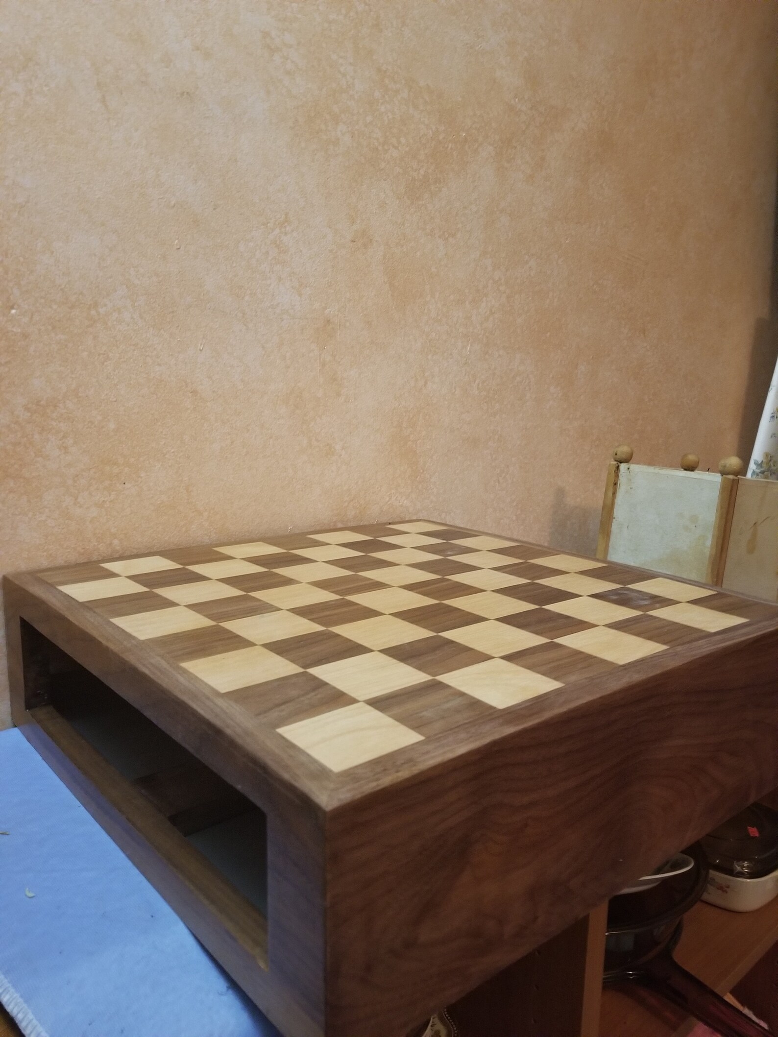 Walnut Chess board Genuinely hand made Etsy