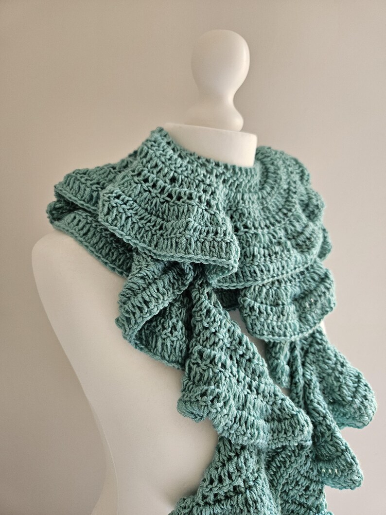 INSTANT DOWNLOAD Ruffle Scarf - Crochet PDF Pattern - Etsy