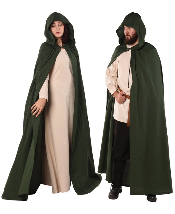 Medieval Women Hooded Cape Viking Gothic Ladies Cape Halloween Cosplay Cloak